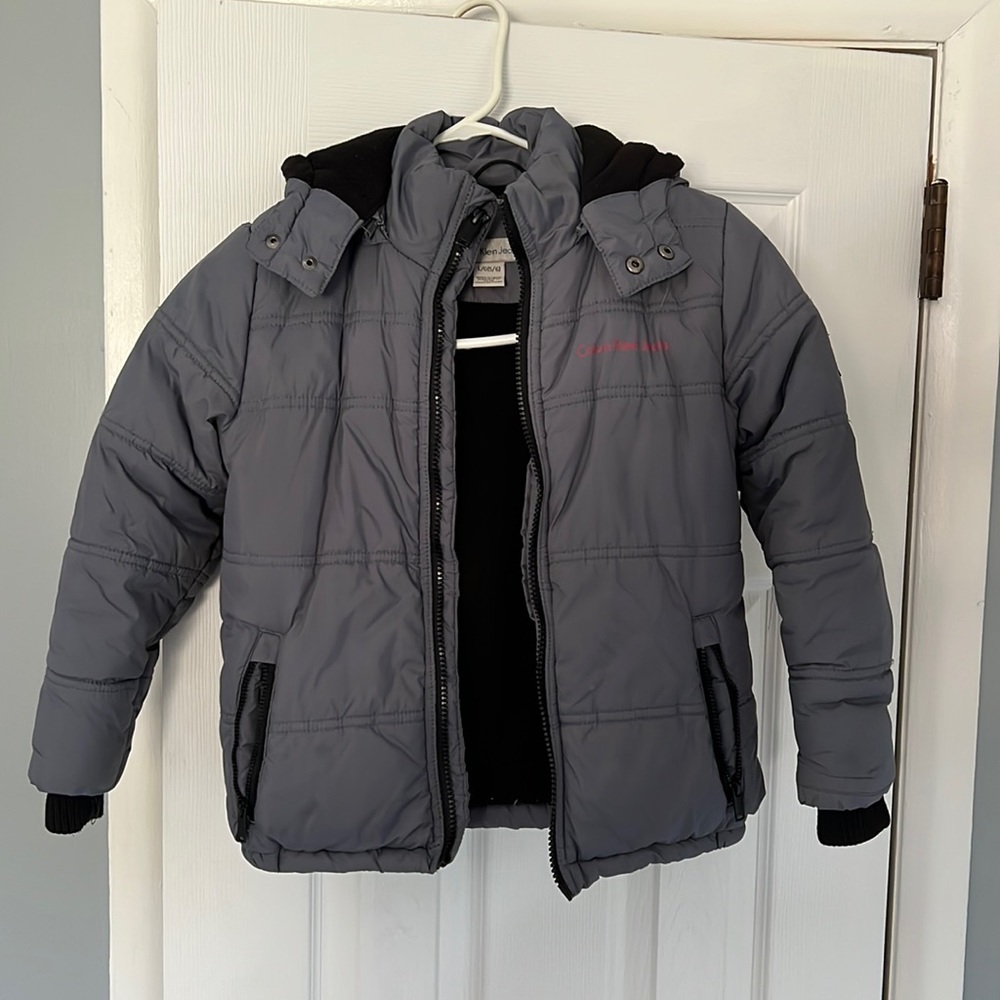 Boys size 5/6 Calvin Klein Kids Jacket in dark gray